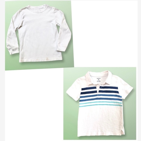 ⭐️ 5 for $25 A Set of 2 Carter’s Toddler Boy’s Cotton Tops Size 4 T - Picture 1 of 16